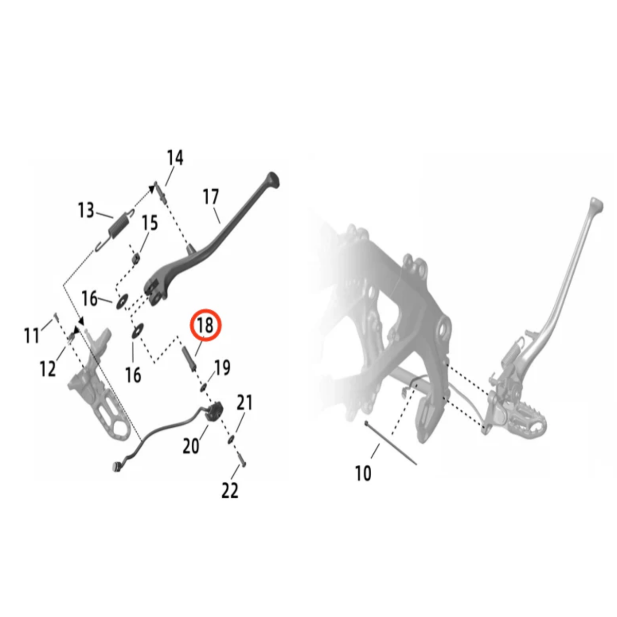 Surron Ultra Bee Kickstand Axle Pin