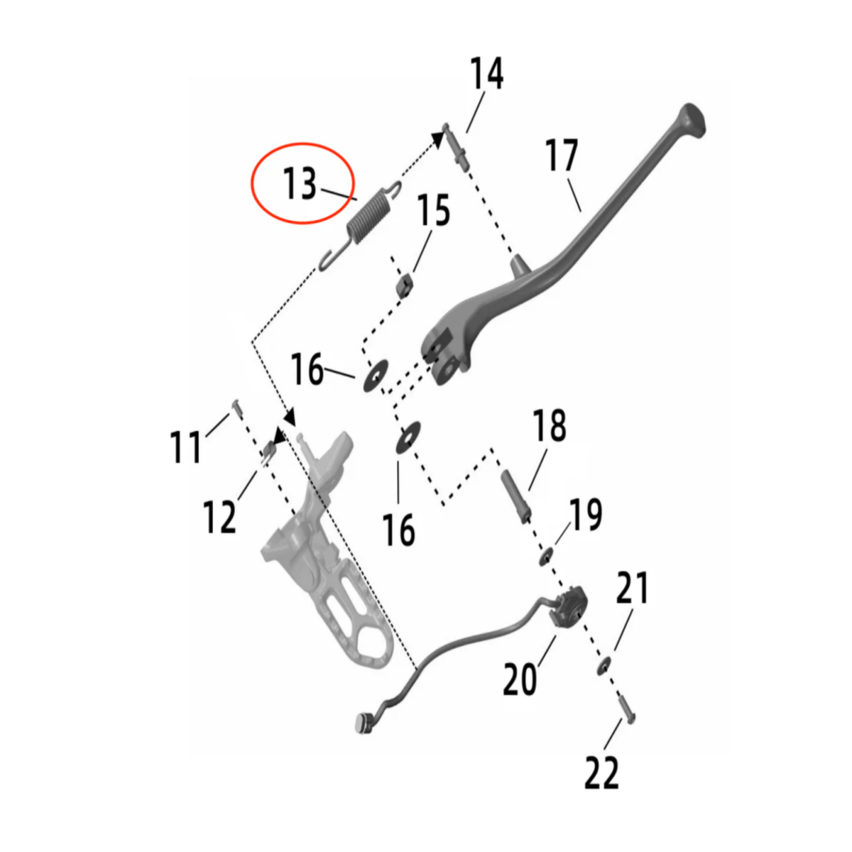Surron Ultra Bee Kickstand Spring
