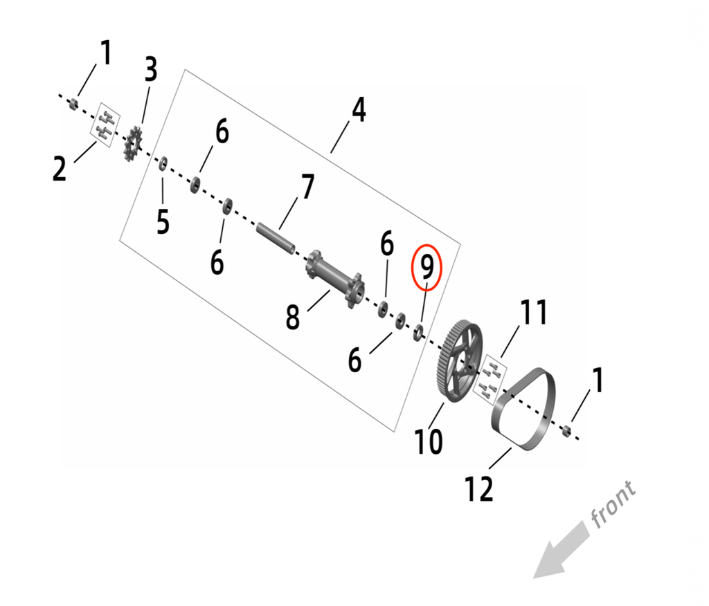 Surron Ultra Bee Left Jackshaft Seal, image 3
