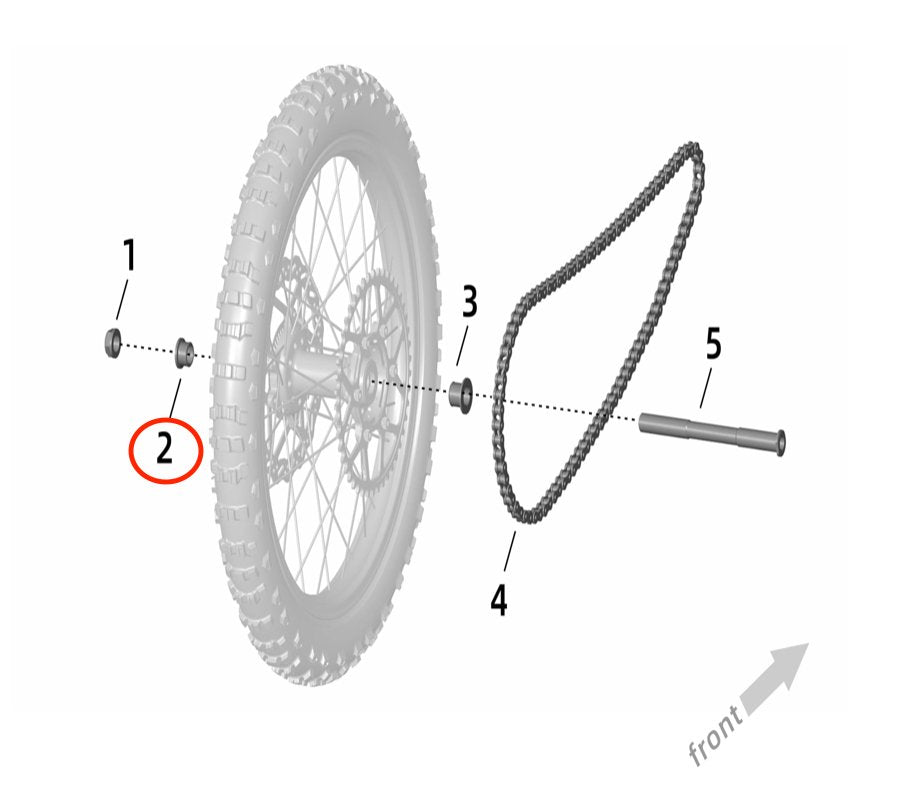 Surron Ultra Bee Rear Axle Bushing (LEFT), image 3