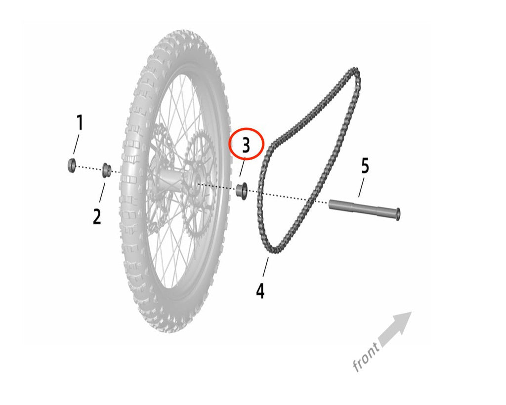 Surron Ultra Bee Rear Axle Bushing (RIGHT), image 3