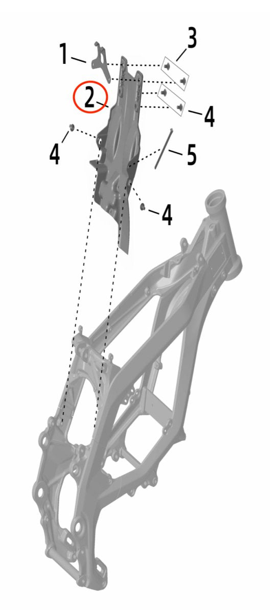 Surron Ultra Bee Rear Battery Support Plate, image 3