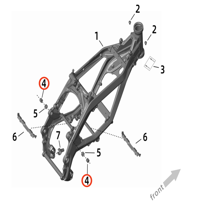 Surron Ultra Bee Rear Triangle/Frame Bushing, image 2