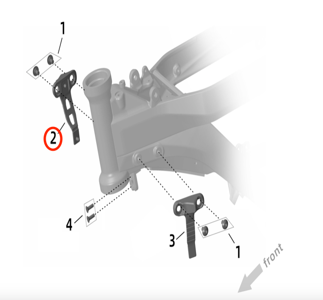 Surron Ultra Bee Steering Block (RIGHT), image 3