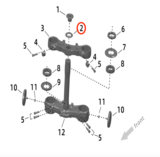 Surron Ultra Bee Steering Head Washer
