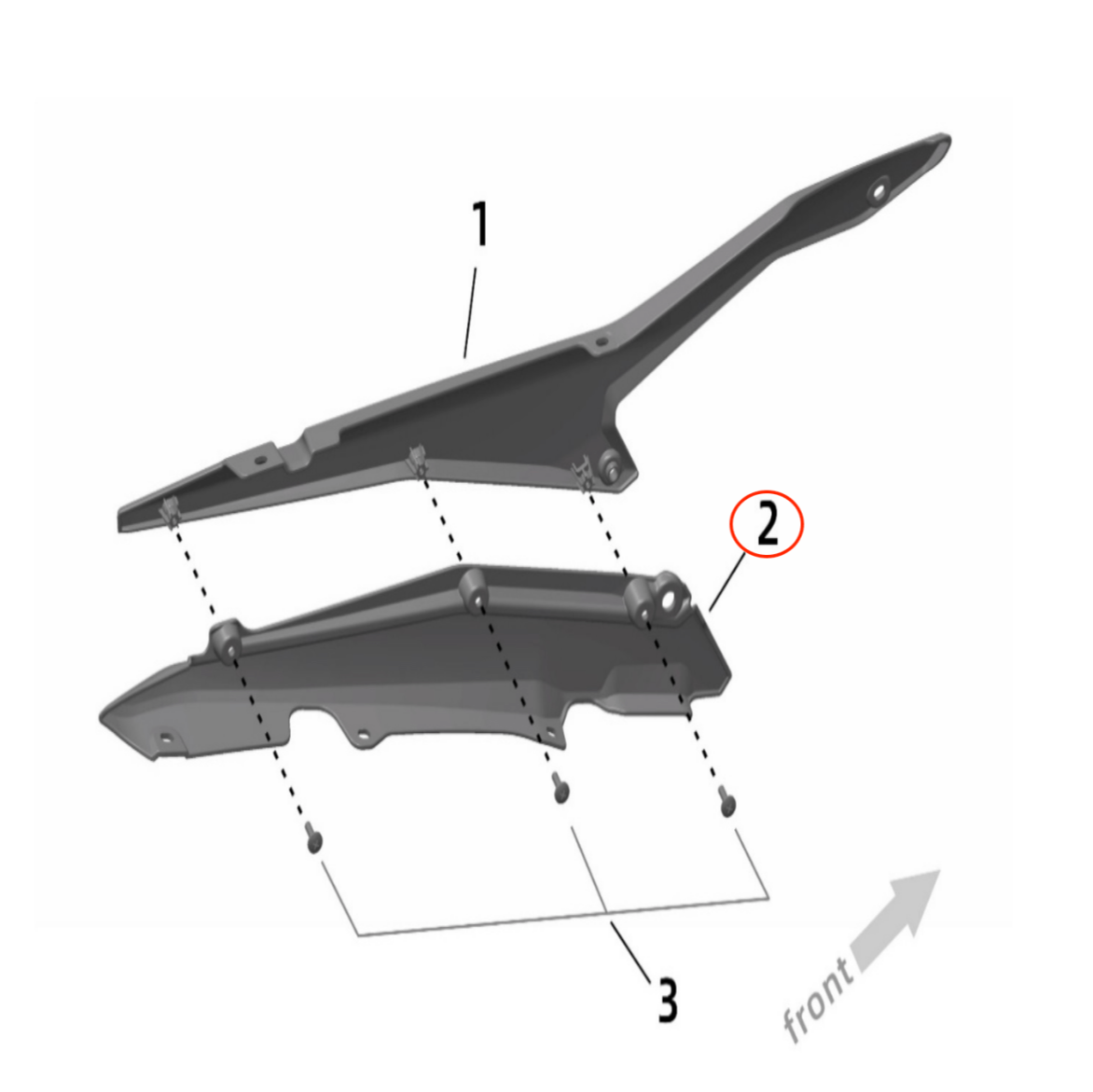 Surron Ultra Bee Subframe Shroud (Left)