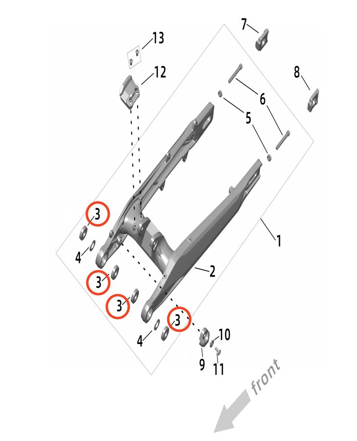 Surron Ultra Bee Swingarm Bearing, image 3