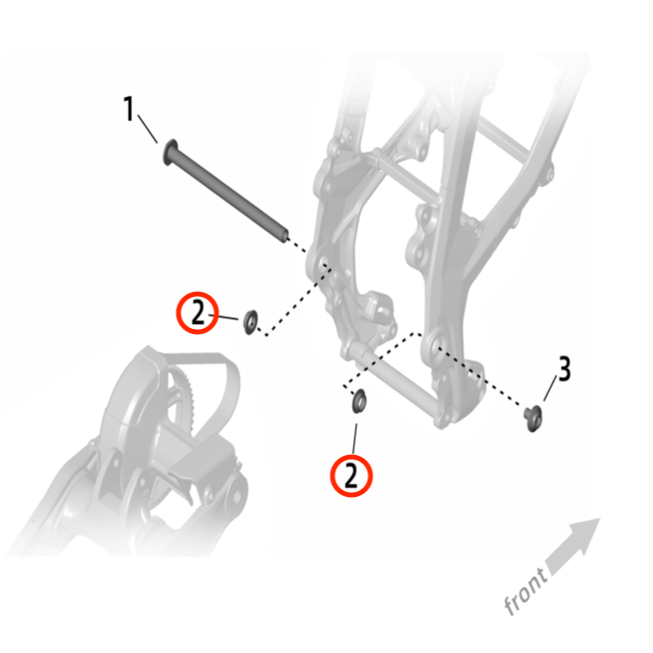 Surron Ultra Bee Swingarm Frame Bushing, image 2