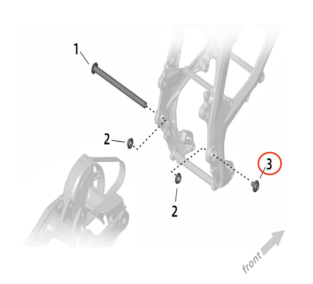 Surron Ultra Bee Swingarm Shaft Bolt, image 3