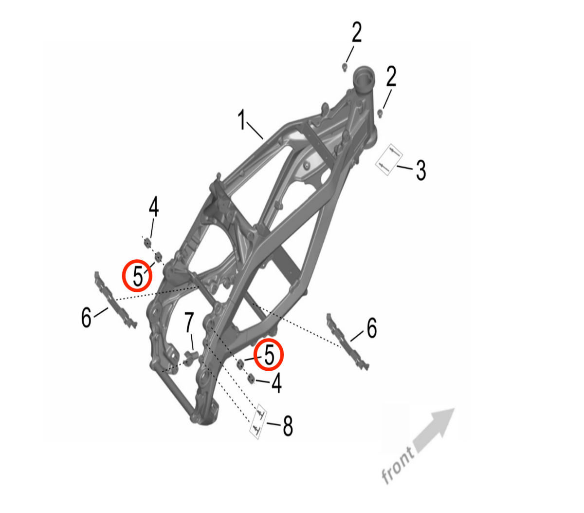Surron Ultra Bee Triangle Frame Bushing, image 3